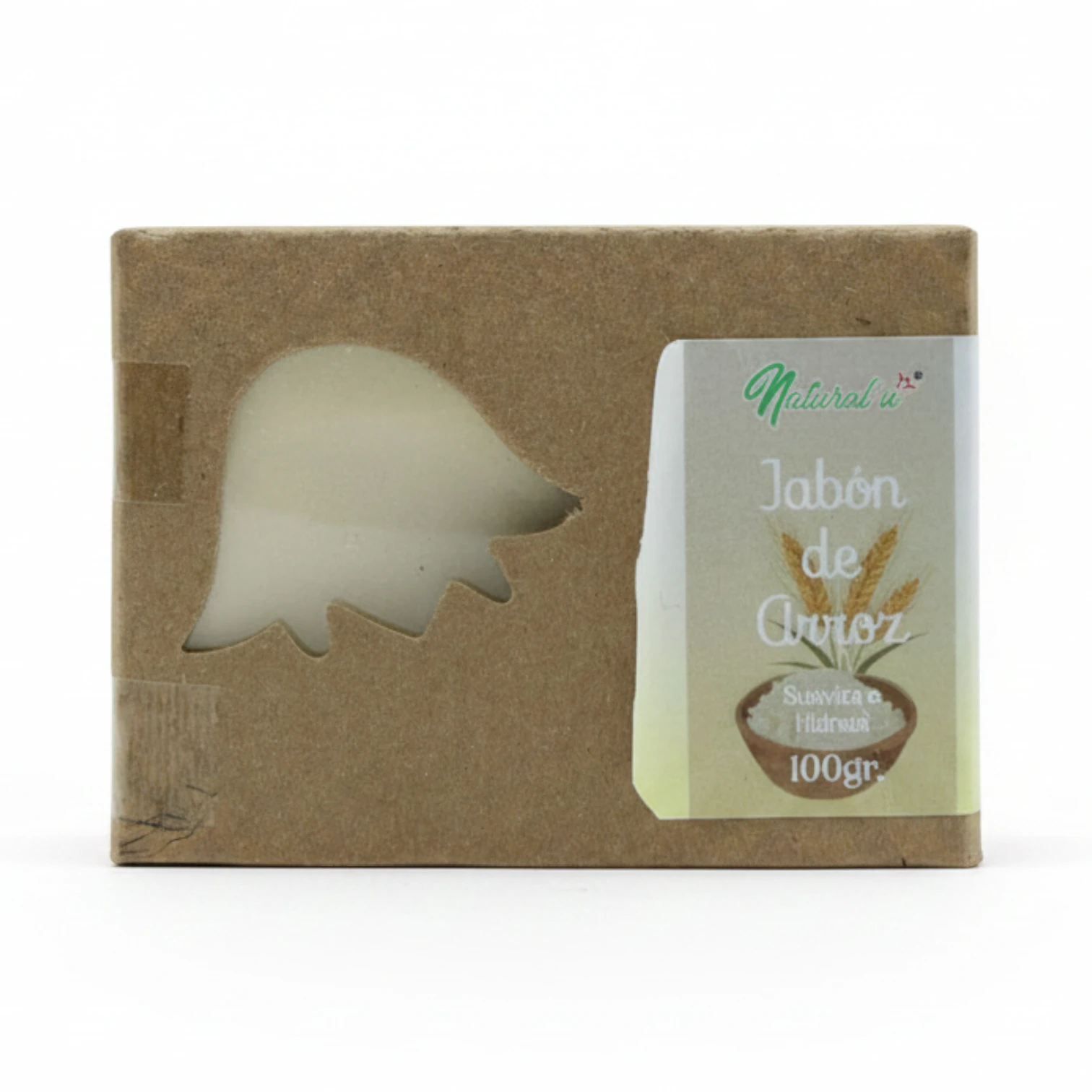 Jabón de Arroz Natural'u – Suavizante e Hidratante Facial y Corporal