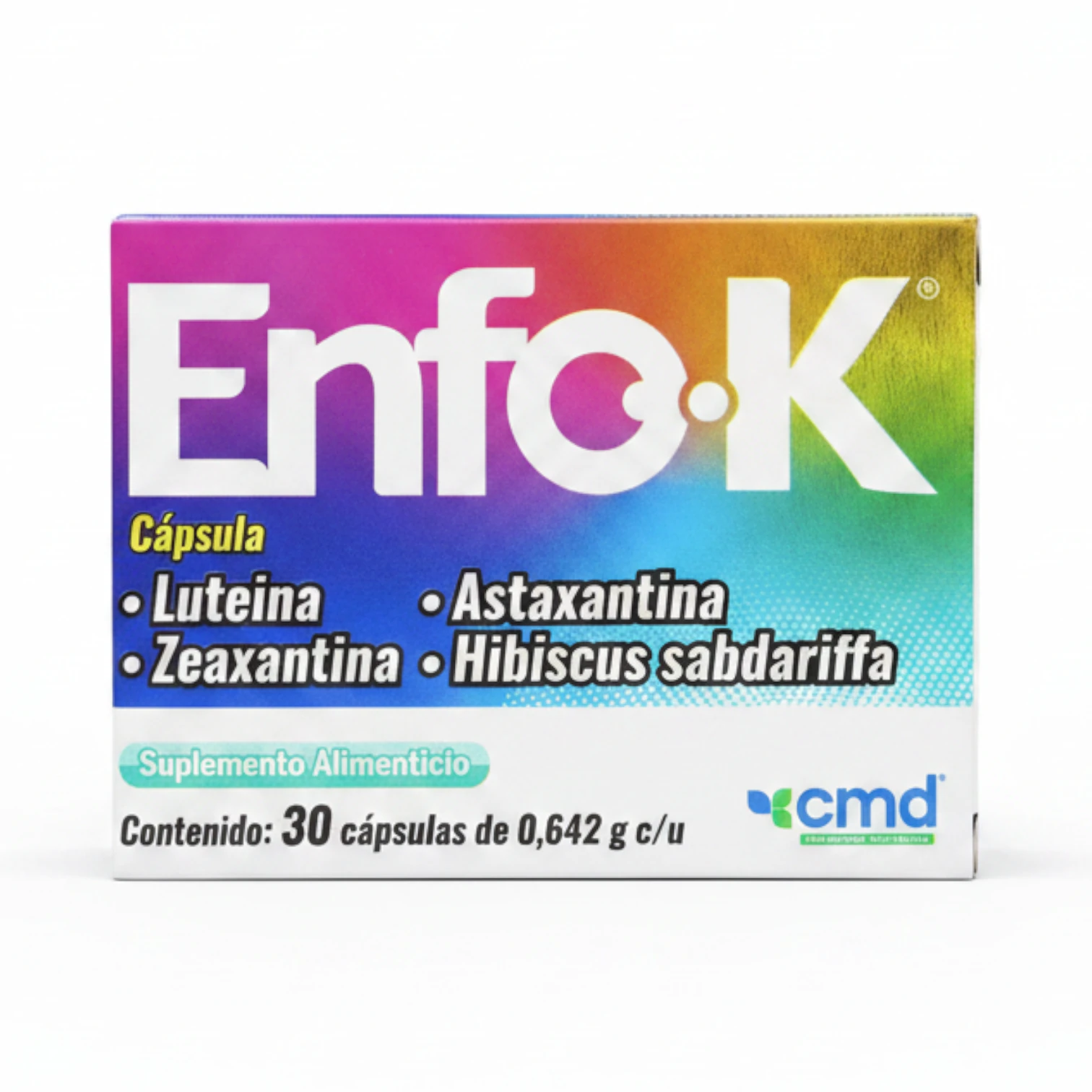 Enfo-K Cápsulas – Suplemento Natural para la Salud Visual (Luteína y Zeaxantina)