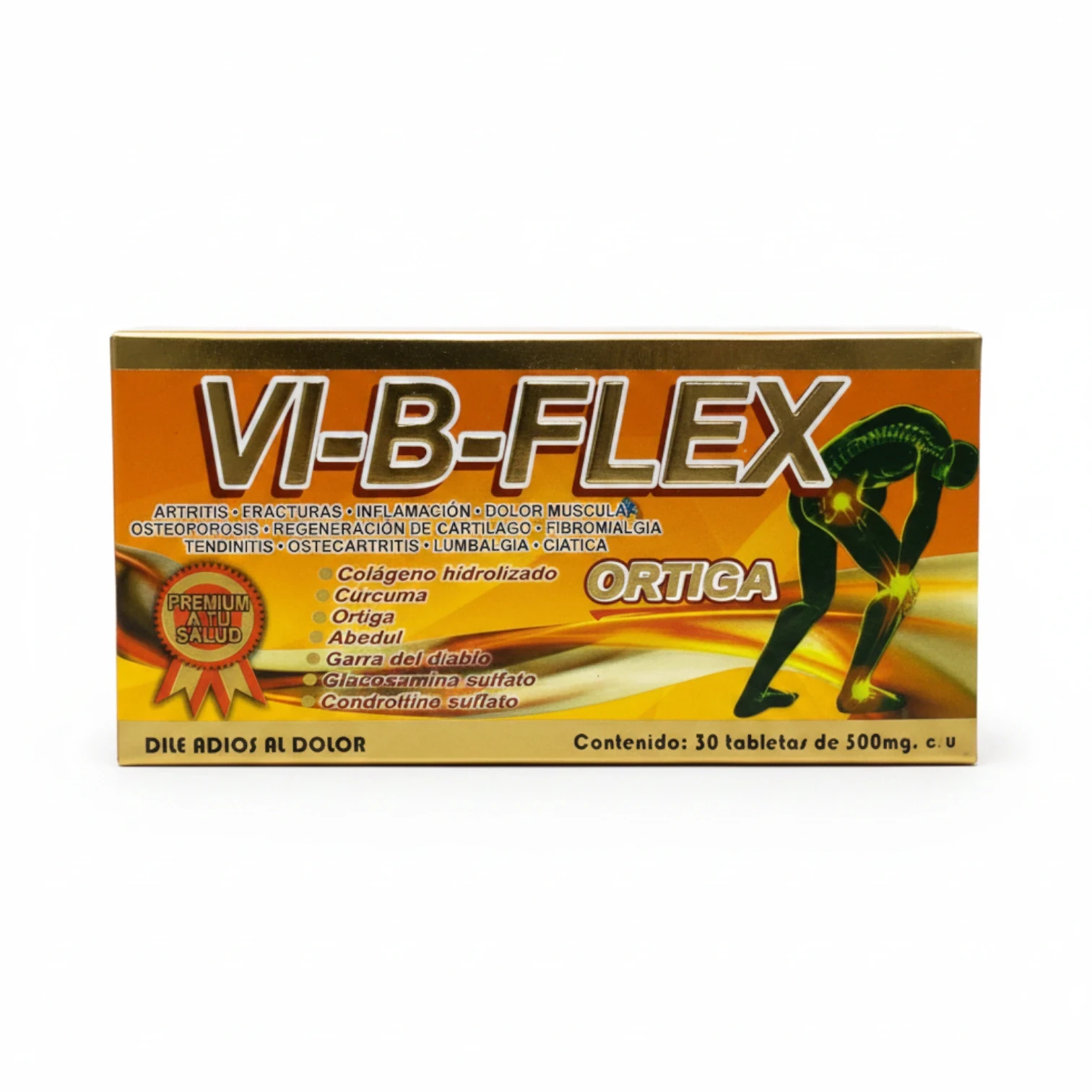 Caja de VI-B-FLEX: Suplemento Alimenticio con Colágeno y Glucosamina