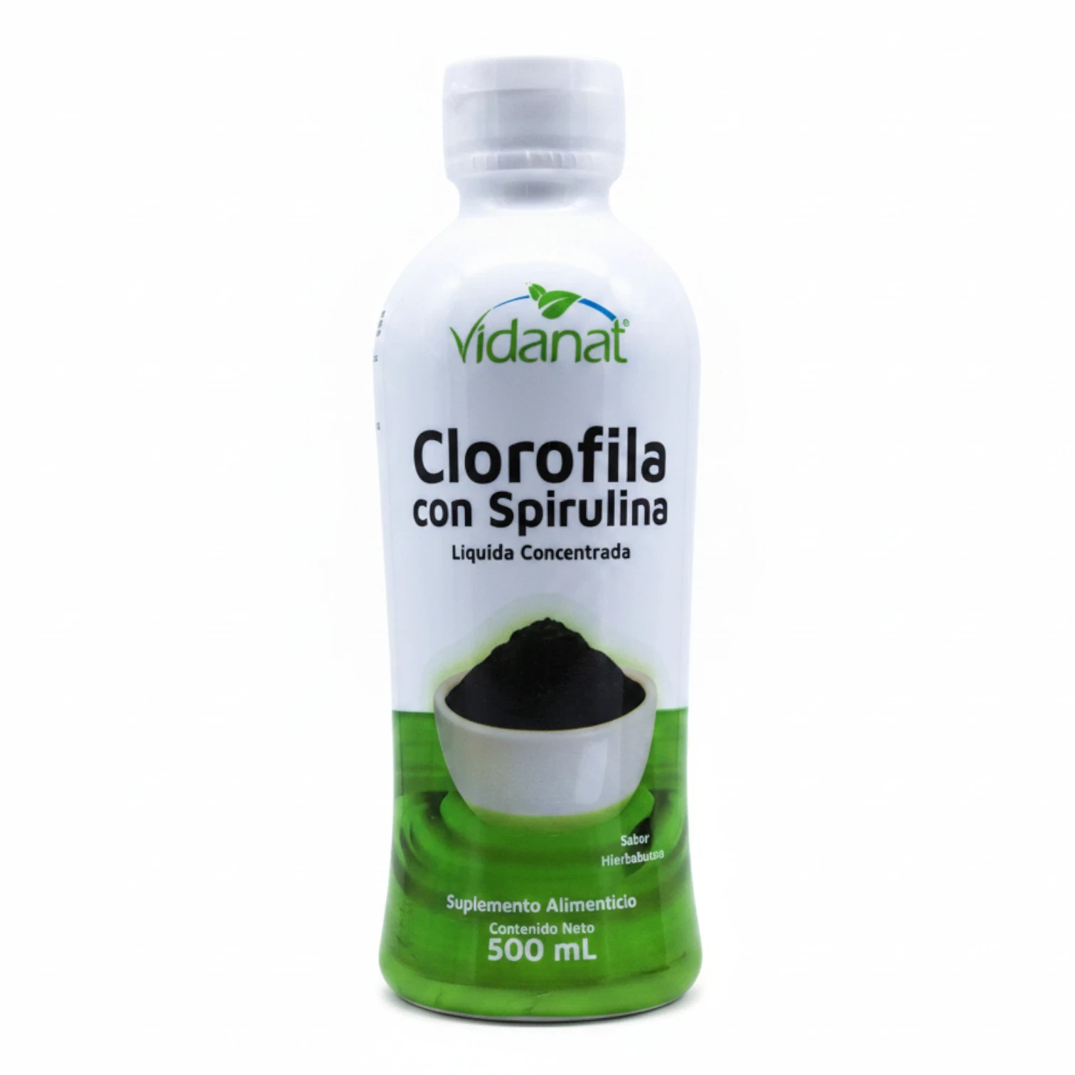 Clorofila con Spirulina Vidanat 500ml - Suplemento Líquido Concentrado