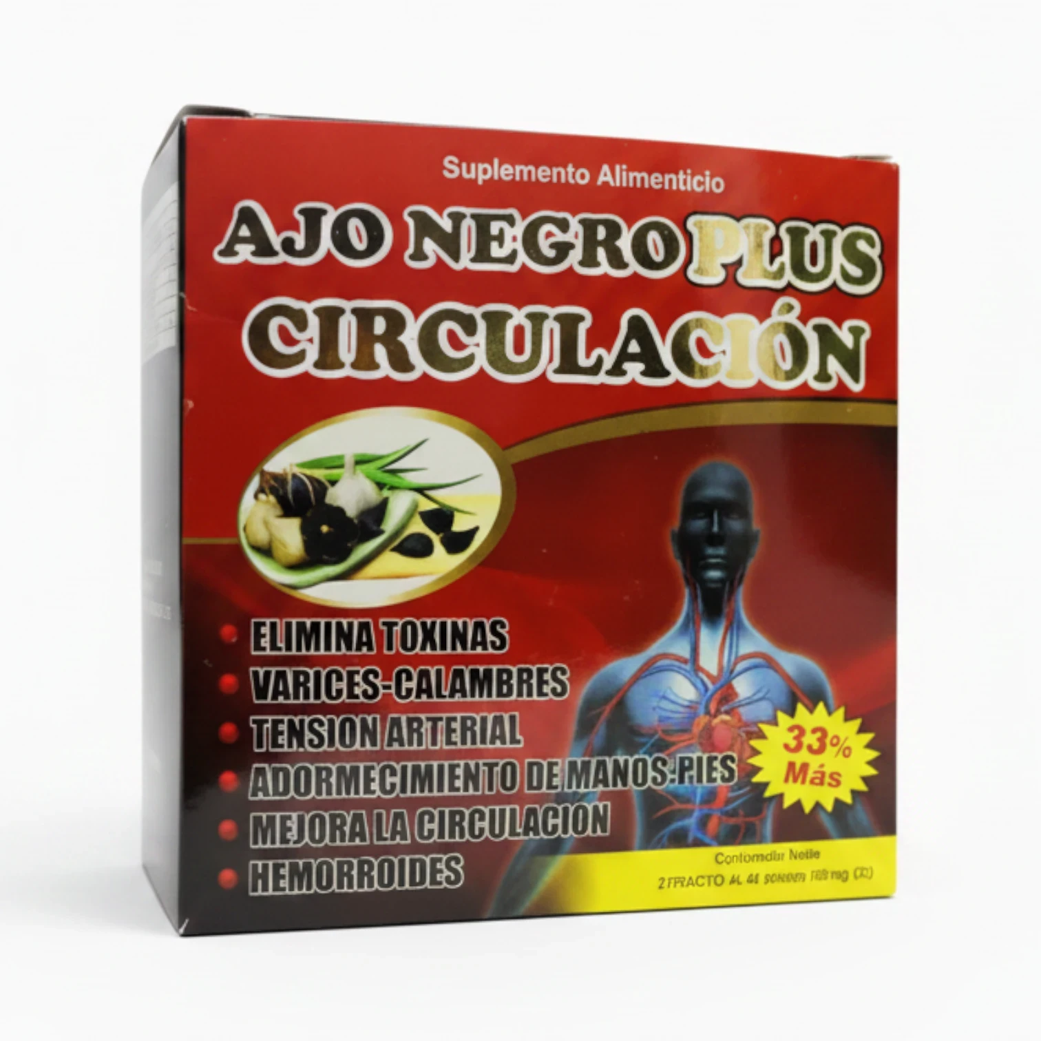 Ajo Negro Plus Circulación: Complemento Alimenticio