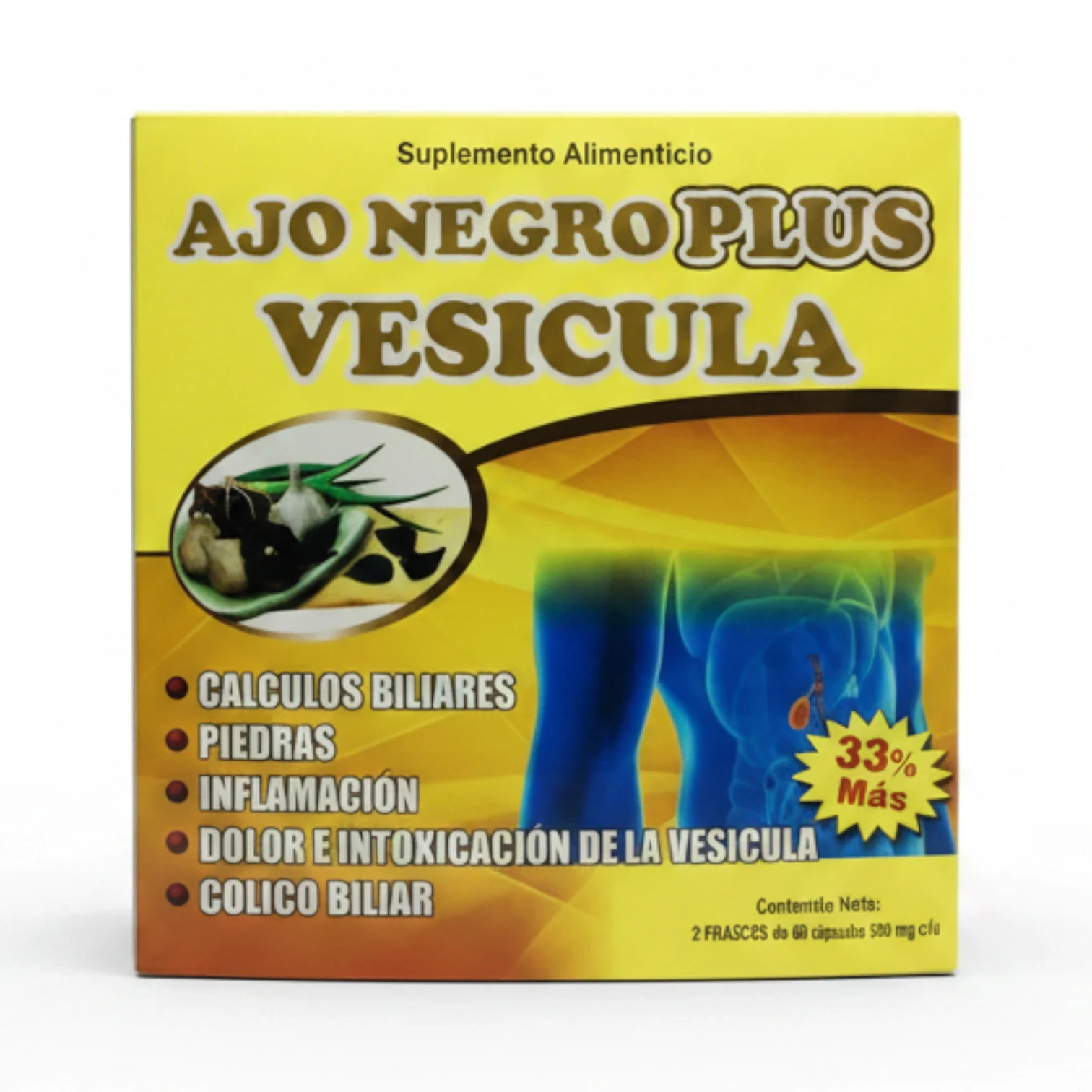Ajo Negro Plus Vesícula: Complemento Alimenticio