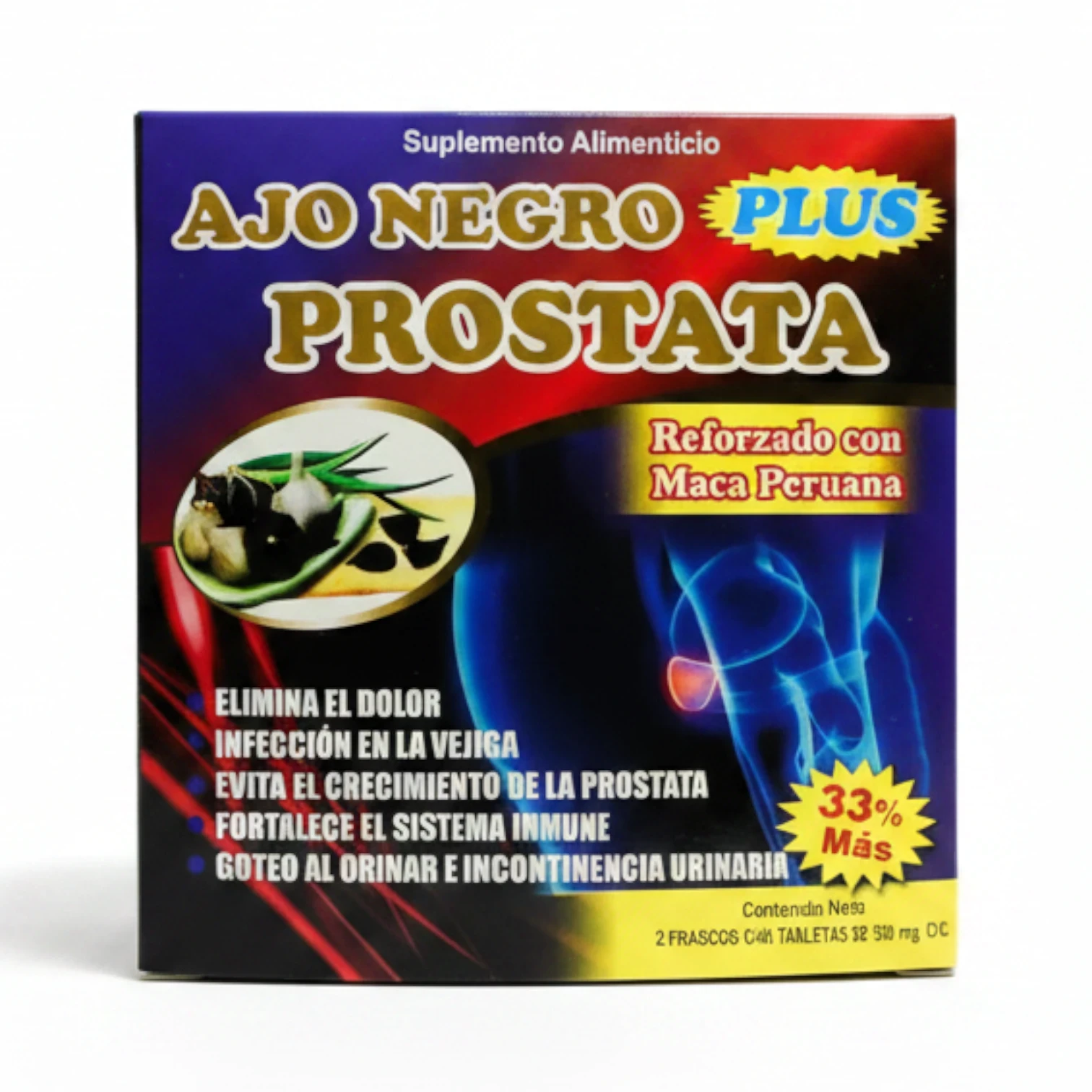 Ajo Negro Plus Próstata | Complemento Alimenticio