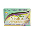 abón Neutro Dermatológico, 100g, para limpieza profunda y efecto bactericida.