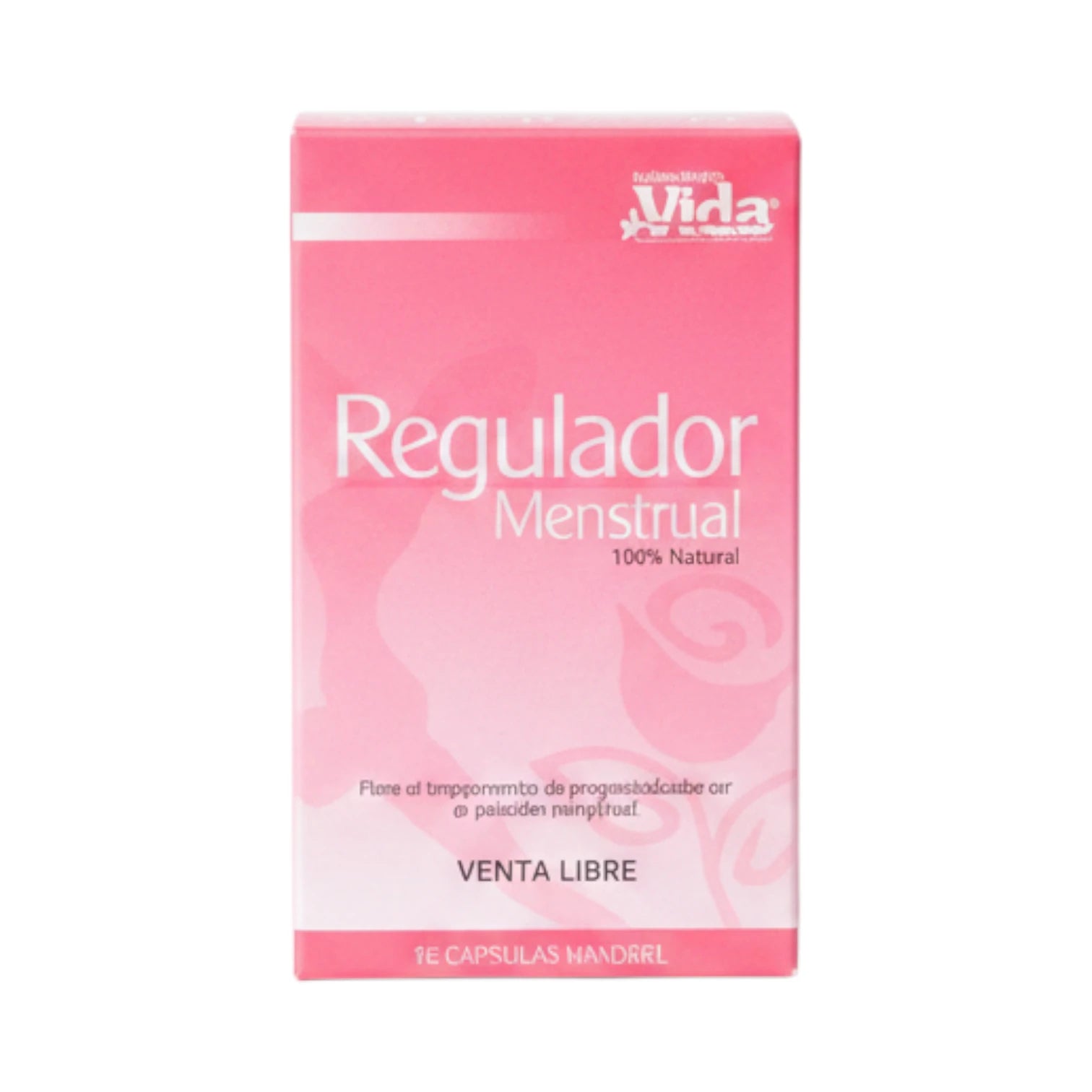 Caja  de Regulador Menstrual Vida, presentación de  cápsulas.