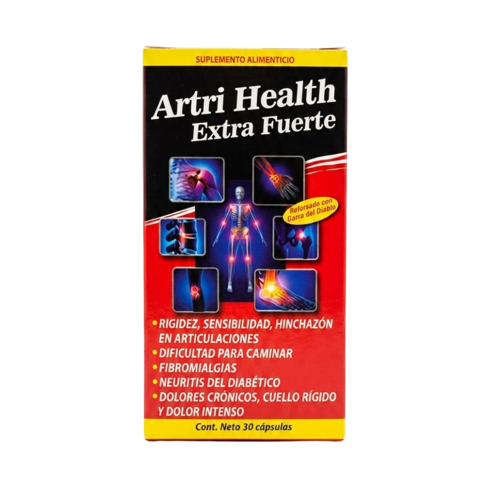 Artri Health Extra Fuerte: Suplemento con Garra del Diablo (30 cápsulas)