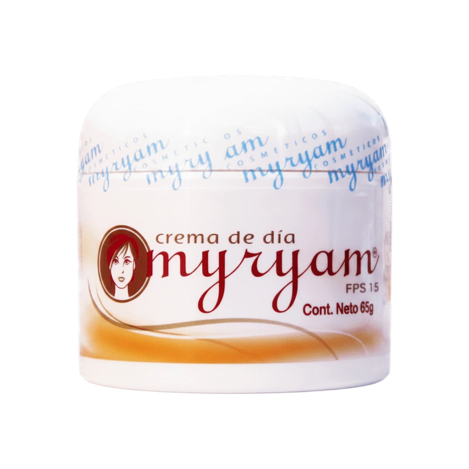 Tarro de Crema de Día Myryam, producto de 65g con FPS 15 para el cuidado facial diario