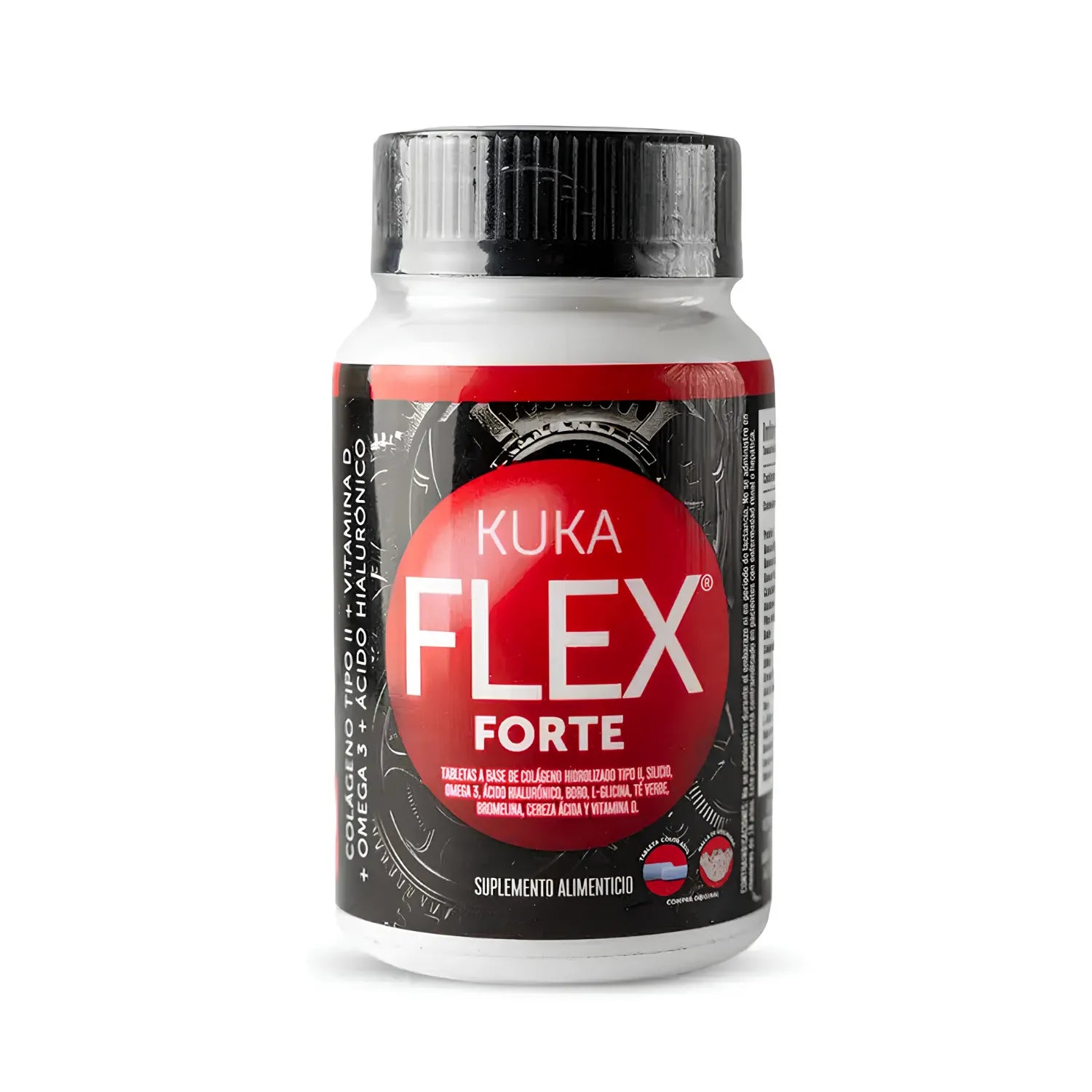 Kuka Flex Forte | Colágeno Tipo II, Ácido Hialurónico, Omega 3 y Glucosamina para Articulaciones